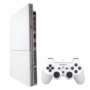 Консоль Sony PlayStation 2 Slim Limited Edition Модифицированная SCPH-9xxx White Б/У Хороший
