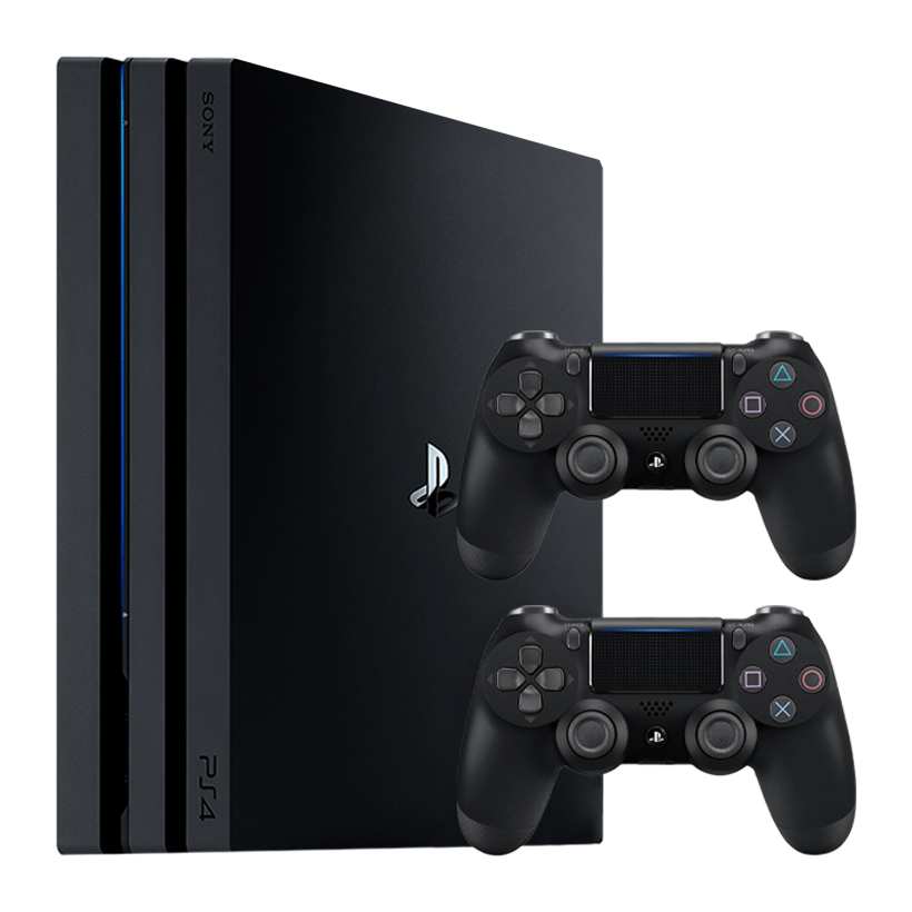 Набор Консоль Sony PlayStation 4 Pro CUH-72xx 1TB Black Б/У  + Геймпад Беспроводной DualShock 4 Без Коробки Version 2 Новый - Retromagaz