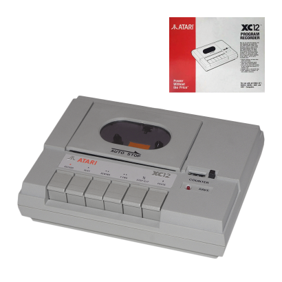 Магнитофон Проводной Atari 800 XL XC12 Program Recorder Grey 0.5m + Коробка Б/У - Retromagaz