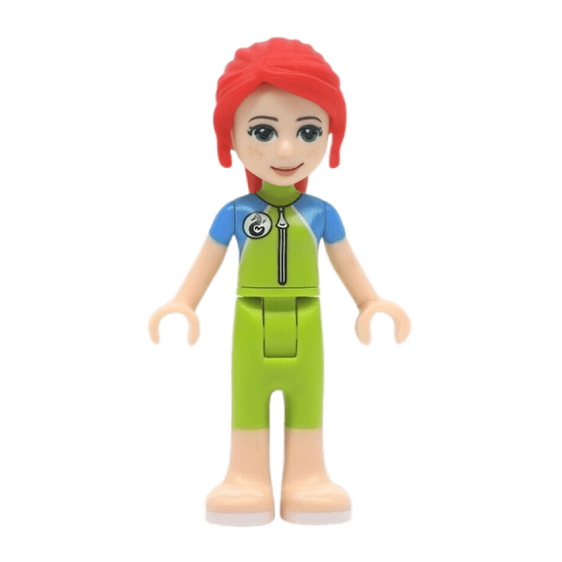 Фигурка Lego Girl Mia Lime Wetsuit Sunglasses Friends frnd306 2 Б/У - Retromagaz