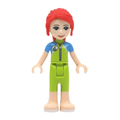 Фігурка Lego Girl Mia Lime Wetsuit Sunglasses Friends frnd306 2 Б/У - Retromagaz