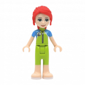 Фігурка Lego Girl Mia Lime Wetsuit Sunglasses Friends frnd306 2 Б/У