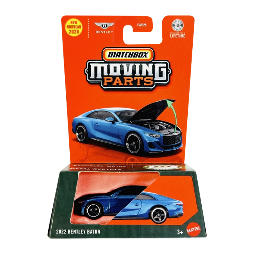Тематическая Машинка Matchbox 2022 Bentley Batur Moving Parts 1:64 JHV24 Blue - Retromagaz