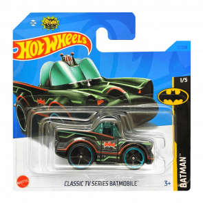 Машинка Базовая Hot Wheels DC Batman Classic TV Series Batmobile Batman HKJ72 Black Green Новый Машинка Базовая Hot Wheels DC Batman Classic TV Series Batmobile Batman HKJ72 Black Green Новый - Retromagaz