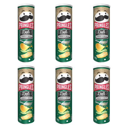 Чипсы 6шт Pringles Deli Selection Cheese & Onion 200g - Retromagaz