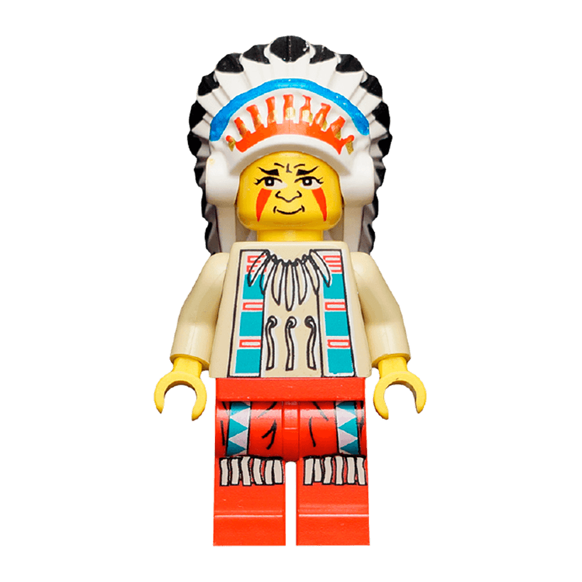 Фігурка Lego Movies, TV Series, Music Lone Ranger Indian Chief ww017 1 Б/У Відмінний - Retromagaz