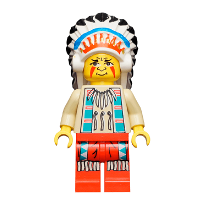 Фігурка Lego Movies, TV Series, Music Lone Ranger Indian Chief ww017 1 Б/У Відмінний - Retromagaz