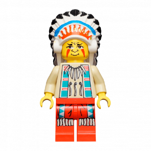 Фігурка Lego Movies, TV Series, Music Lone Ranger Indian Chief ww017 1 Б/У Відмінний