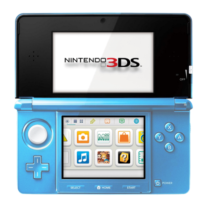 Консоль Nintendo 3DS Модифікована 32GB Light Blue + 10 Вбудованих Ігор Б/У - Retromagaz
