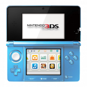 Консоль Nintendo 3DS Модифицированная 32GB Light Blue + 10 Встроенных Игр Б/У - Retromagaz