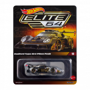 Машинка Premium Hot Wheels Radford Type 62-2 Pikes Peak Elite 64 1:64 JCP44 Black - Retromagaz