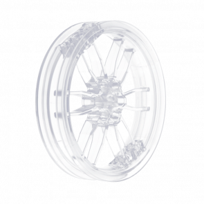 Колесо Lego Диск Motorcycle 75mm D. x 17mm 88517 52051 6053875 Trans Clear 4шт Б/У
