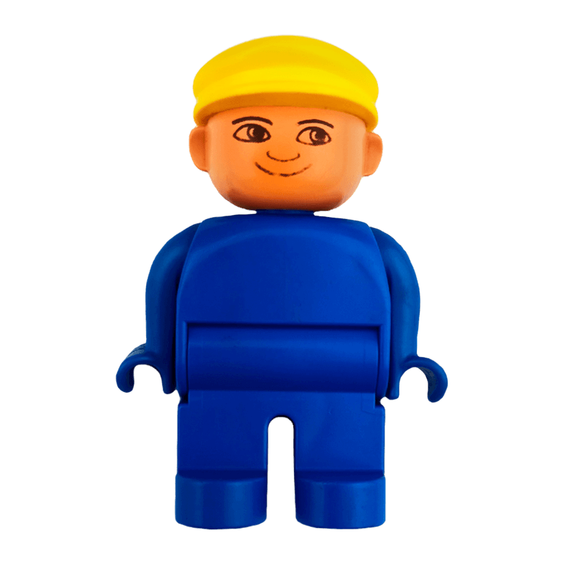 Фигурка Lego Boy Blue Legs Blue Top Duplo 4555pb164 Б/У - Retromagaz
