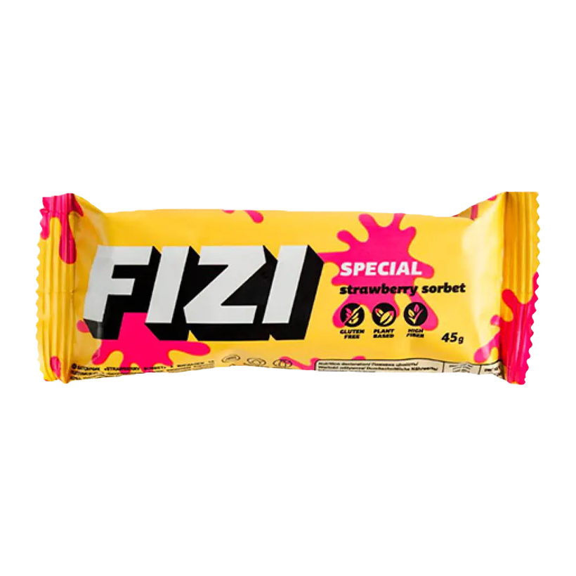 Батончик Fizi Special Strawberry Sorbet 45g - Retromagaz