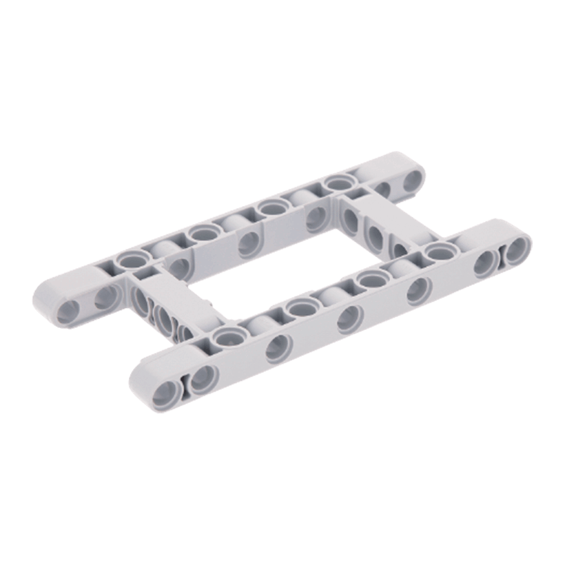Technic Lego Балка Товста Рамка 5 x 11 64178 4540797 Light Bluish Grey Б/У - Retromagaz