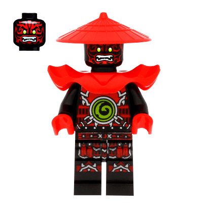 Фигурка Lego Stone Army Swordsman Red Face Ninjago njo222 Б/У - Retromagaz