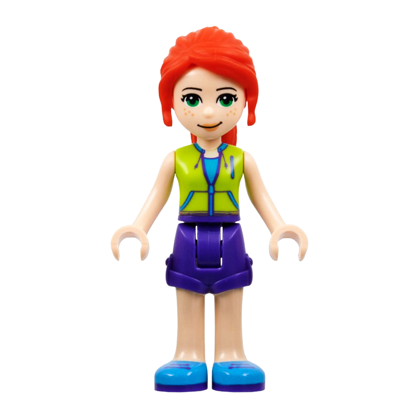 Фигурка Lego Girl Mia Dark Purple Shorts Friends frnd349 Б/У - Retromagaz