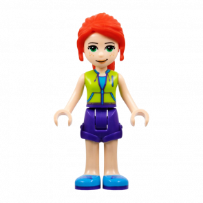 Фігурка Lego Girl Mia Dark Purple Shorts Friends frnd349 Б/У - Retromagaz