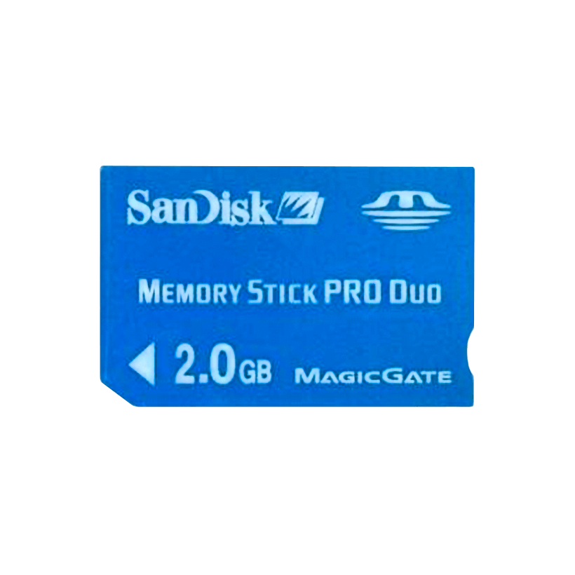 Карта Памяти SanDisk PlayStation Portable Memory Stick PRO Duo 2GB Black Б/У - Retromagaz