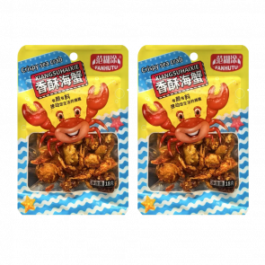 Набір Снеки 2шт Xianglahaixie Хрусткі Міні-Краби Crispy Sea Crab Гострі 18g - Retromagaz