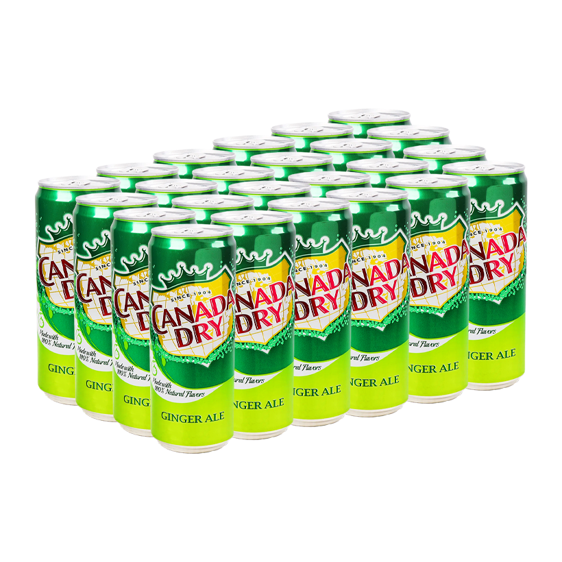 Набір Напій 24шт Canada Dry Ginger Ale 330ml - Retromagaz