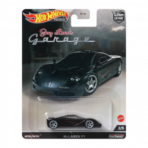 Машинка Premium Hot Wheels McLaren F1 Jay Leno's Garage HCK08 Black Новый