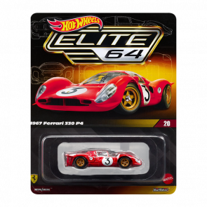 Машинка Premium Hot Wheels 1967 Ferrari 330 P4 Elite 64 1:64 JCP47 Red - Retromagaz