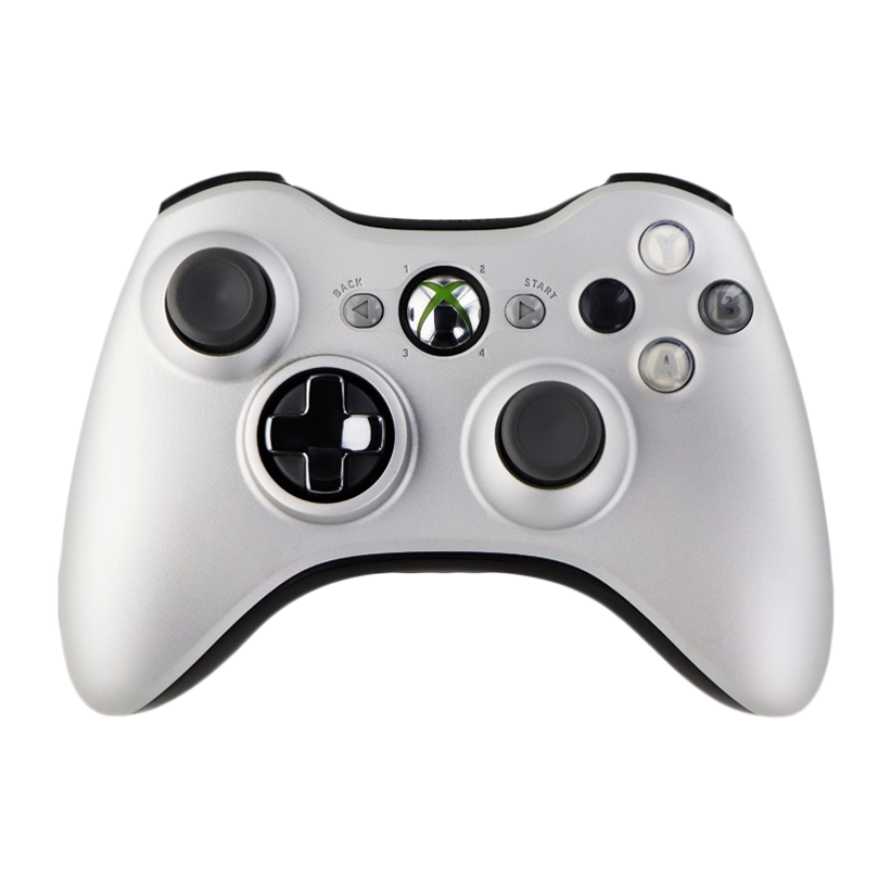 Геймпад Беспроводной Microsoft Xbox 360 Special Edition Silver Б/У - Retromagaz