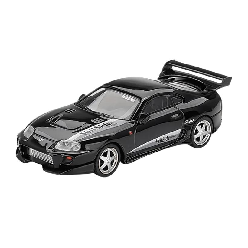 Машинка Premium MINI GT Toyota Supra VeilSide Combat V-II Black 1:64 MGT01107 - Retromagaz