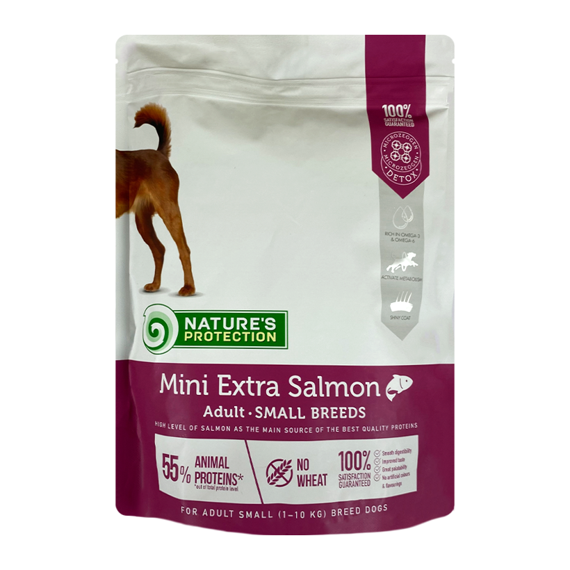 Сухой Корм Nature's Protection для Собак Nature's Protection Mini Extra Лосось 500g - Retromagaz