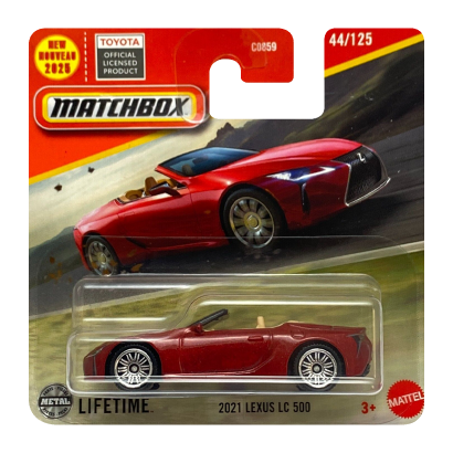 Машинка Велике Місто Matchbox 2021 Lexus LC 500 Road Trip 1:64 JBR13 Red - Retromagaz