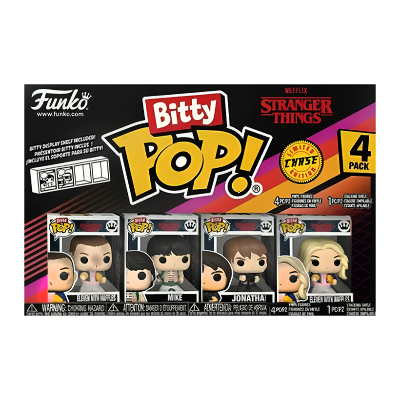 Пак Фігурок FUNKO POP! Bitty Pop! Stranger Things Одинадцять Eleven with Waffles Chase 23mm 83663 - Retromagaz