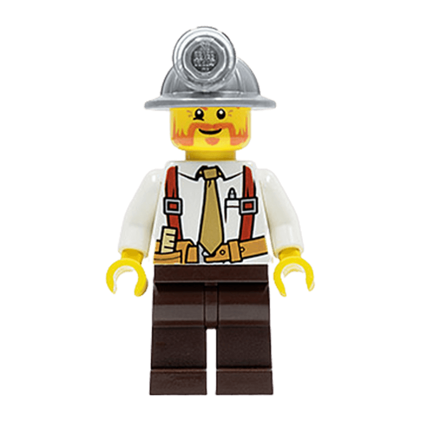 Lego Фигурка City Construction Foreman Бригадир Строителей 1 cty0322 1 Ориг Б/У О - Retromagaz