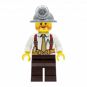 Lego Фигурка City Construction Foreman Бригадир Строителей 1 cty0322 1 Ориг Б/У О