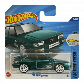 Машинка Базова Hot Wheels '87 Audi quattro Super Treasure Hunt STH Factory Fresh 1:64 JBC35 Green - Retromagaz