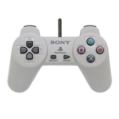 Геймпад Дротовий Sony PlayStation 1 SCPH-1010 Grey 2m Б/У - Retromagaz