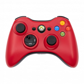 Геймпад Беспроводной Microsoft Xbox 360 Red Б/У - Retromagaz