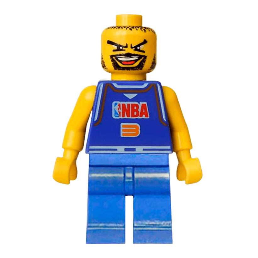 Фигурка Lego People NBA Player Number 3 City nba027a Б/У - Retromagaz