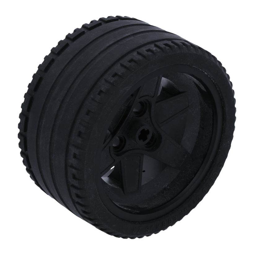 Колесо Lego 56mm D x 34mm Technic Racing Medium Black Tire 68.8 x 36 ZR 15038c04 44771 15038 Black Б/У - Retromagaz