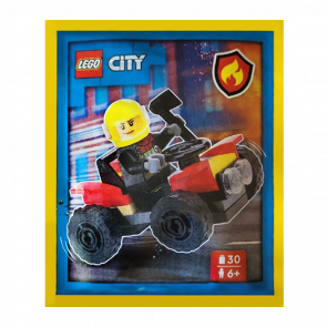 Конструктор Lego Фигурка Firefighter with Quad Paper Bag City 952409 cty1794 Новый - Retromagaz