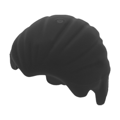 Волосся 2шт Lego Інше Combed Front to Rear Інше 92081 4654944 Black Б/У - Retromagaz