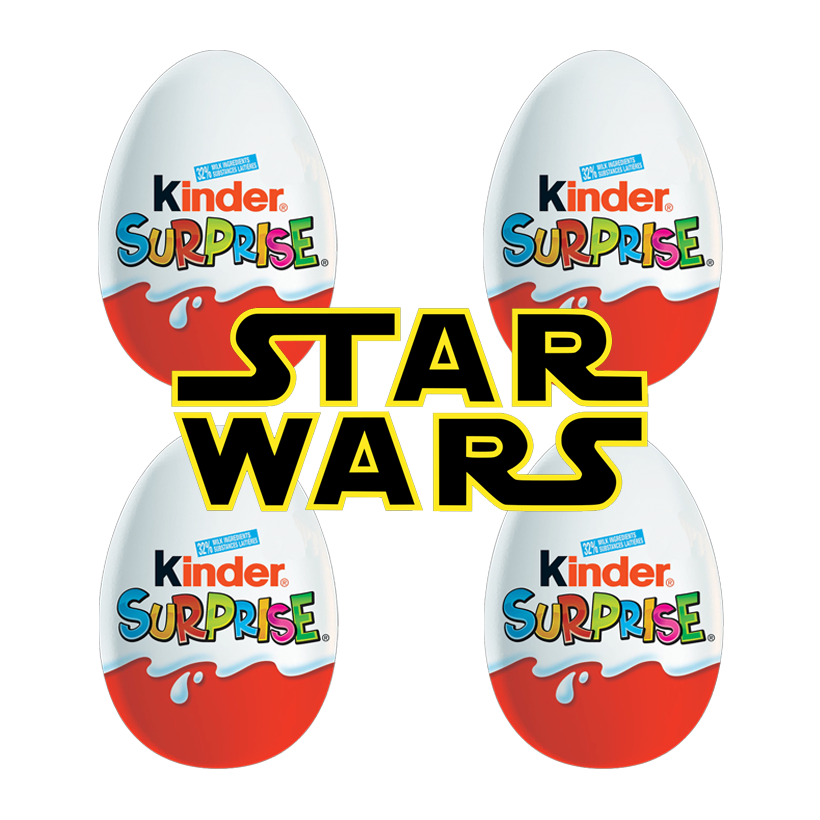 Набор Шоколадное Яйцо 4шт Kinder Surprise Star Wars Звездные Войны 20g - Retromagaz
