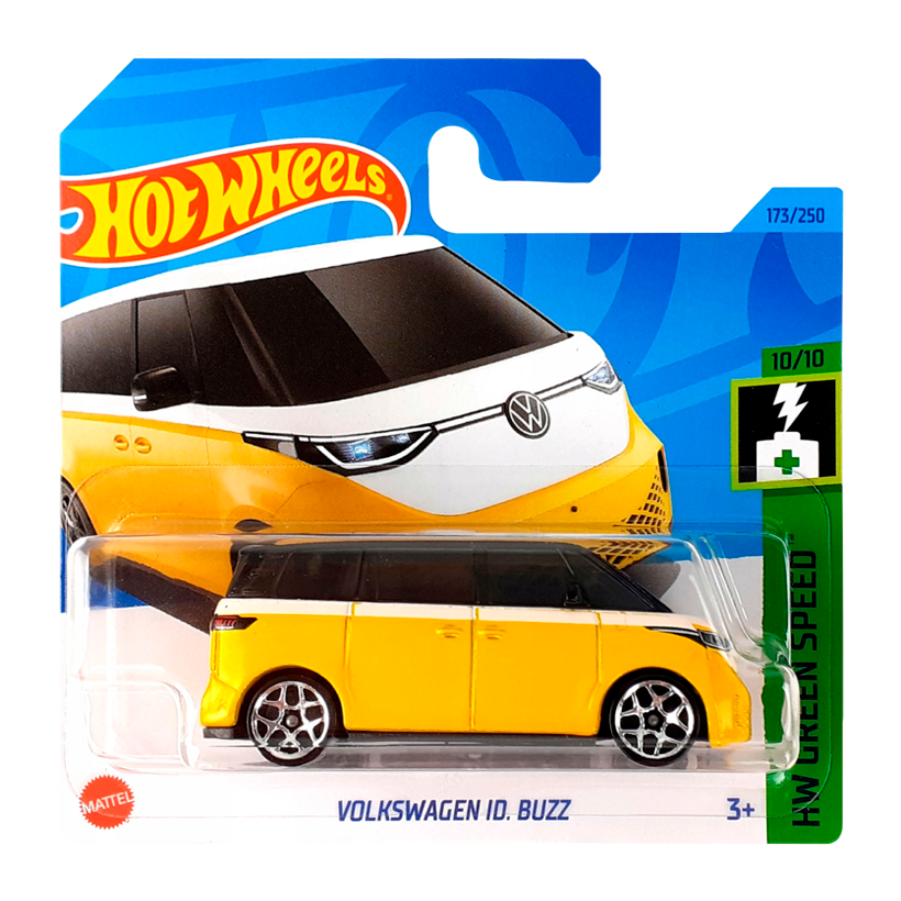 Машинка Базова Hot Wheels Volkswagen ID. Buzz Green Speed 1:64 HKG51 Yellow - Retromagaz