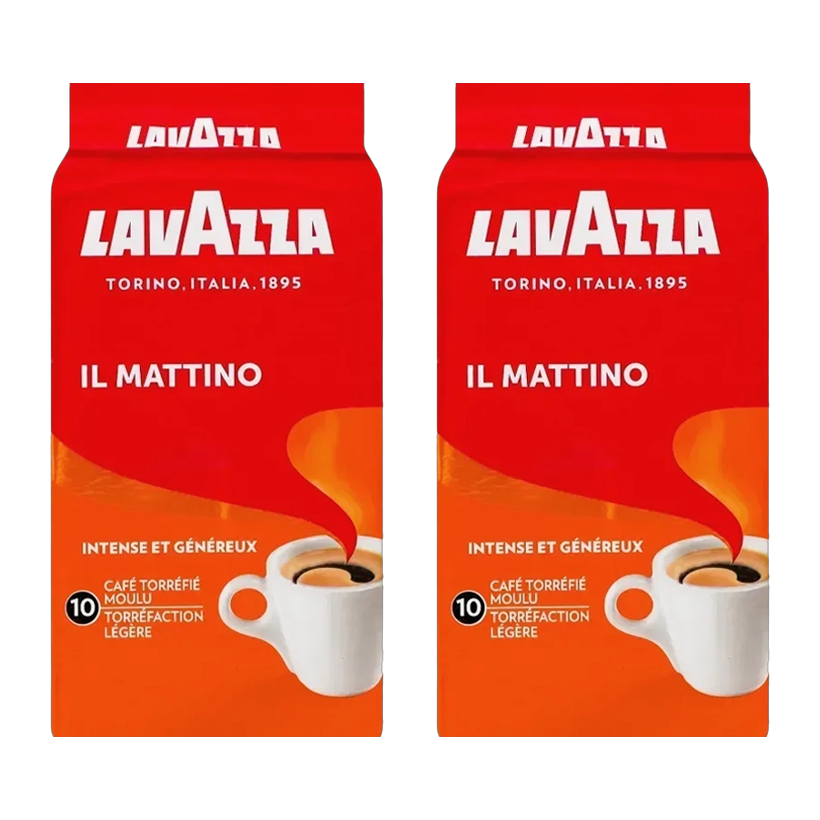 Набір Кава Мелена 2шт Lavazza Il Mattino 250g - Retromagaz