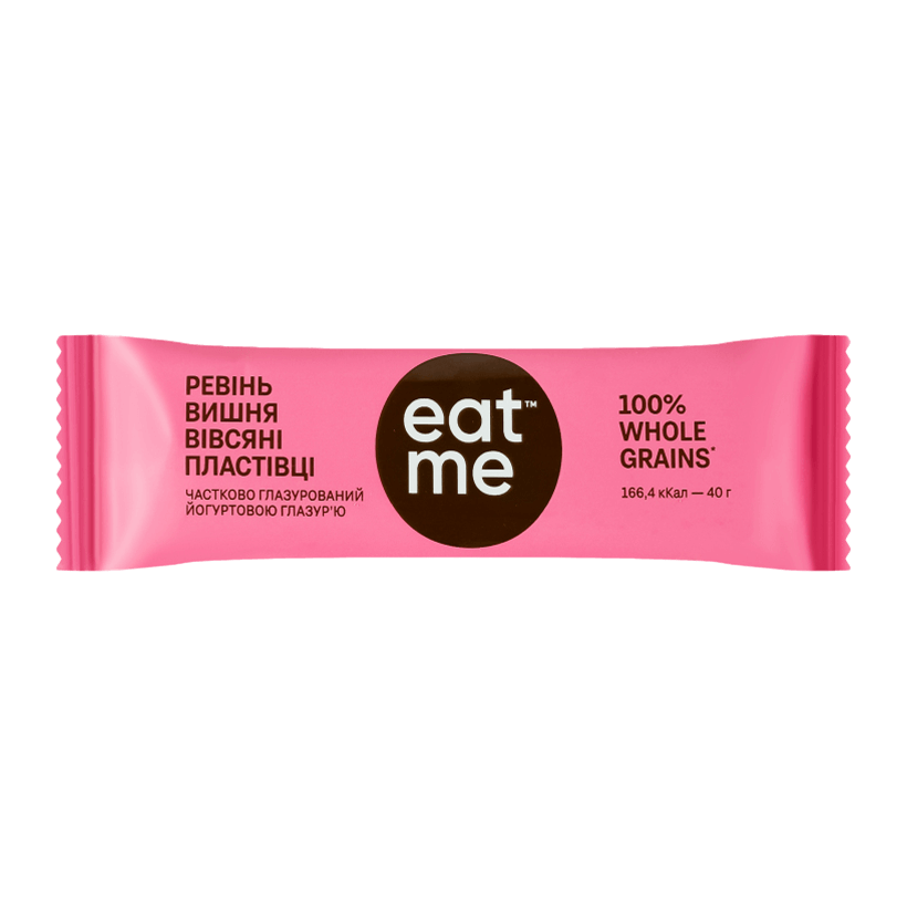 Батончик EatMe Ревень-Вишня-Овсяные Хлопья 40g - Retromagaz