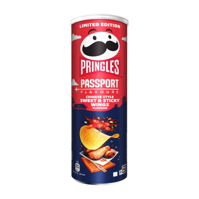 Чипсы Pringles Passport Flavours Chinise Style Sweet & Sticky Wings 165g - Retromagaz