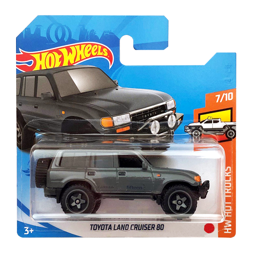 Машинка Базова Hot Wheels Toyota Land Cruiser 80 Hot Trucks 1:64 GRX22 Grey - Retromagaz
