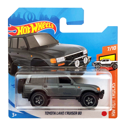 Машинка Базова Hot Wheels Toyota Land Cruiser 80 Hot Trucks 1:64 GRX22 Grey - Retromagaz