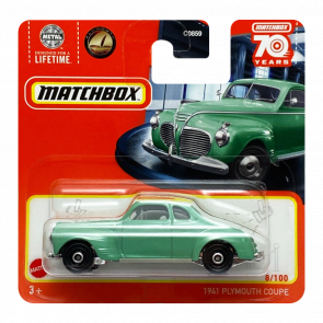 Машинка Велике Місто Matchbox 1941 Plymouth Coupe Showroom 1:64 HLC49 Green
