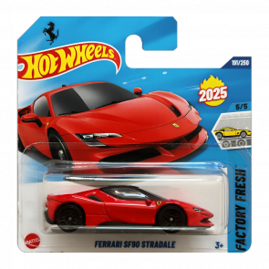 Машинка Базовая Hot Wheels Ferrari SF90 Stradale Factory Fresh 1:64 HYW34 Red Машинка Базовая Hot Wheels Ferrari SF90 Stradale Factory Fresh 1:64 HYW34 Red - Retromagaz